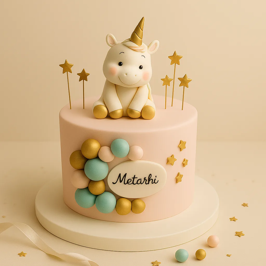 Unicorn Head with Rainbow Mane Cutout - TF Cakes Online Delivery Freshly baked handcrafted Unicorn Head with Rainbow Mane Cutout – Cake design by TF Cakes