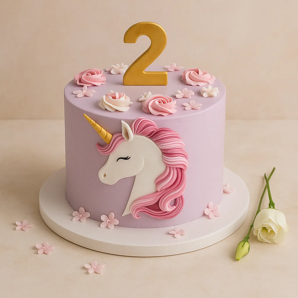 Unicorn Head with Rainbow Ombre Mane - TF Cakes Online Delivery Freshly baked handcrafted Unicorn Head with Rainbow Ombre Mane – Cake design by TF Cakes