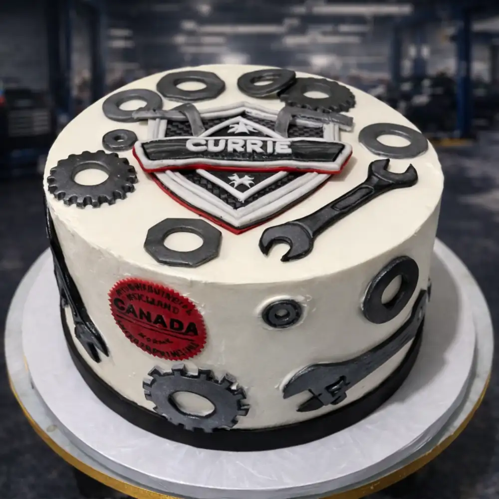 Workshop Tools Theme Cake - TF Cakes Online Delivery Freshly baked handcrafted Workshop Tools Theme Cake – Cake design by TF Cakes